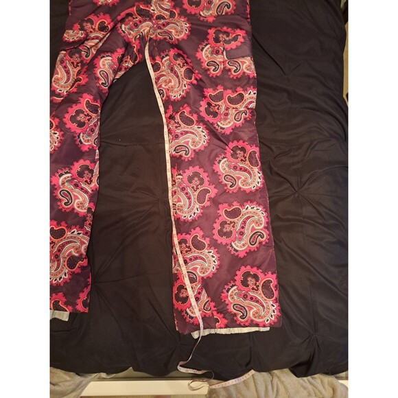 Snozu Glacier Shield Insulation Womens Snow Pants Size M/10 Pink Paisley - Picture 12 of 16